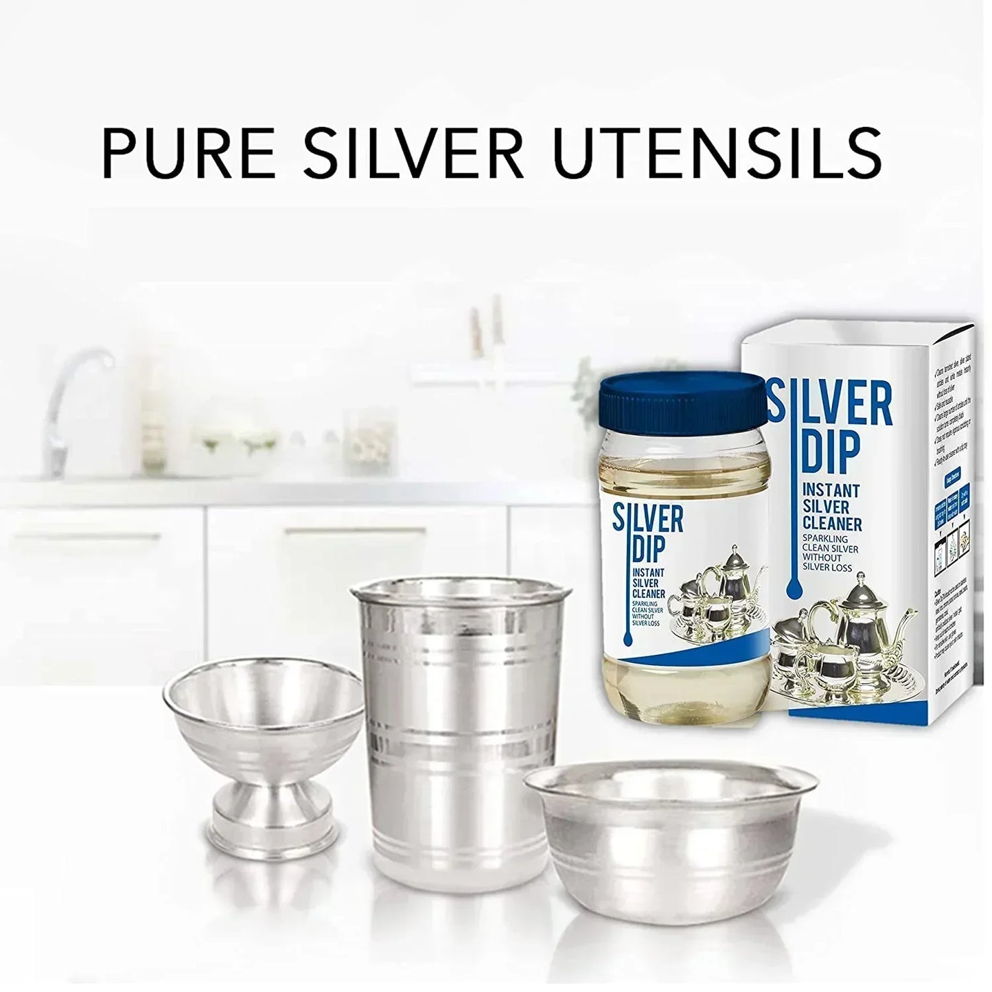 Premium Silver Cleaner - (Pack of 1 Bottle -200ml each)