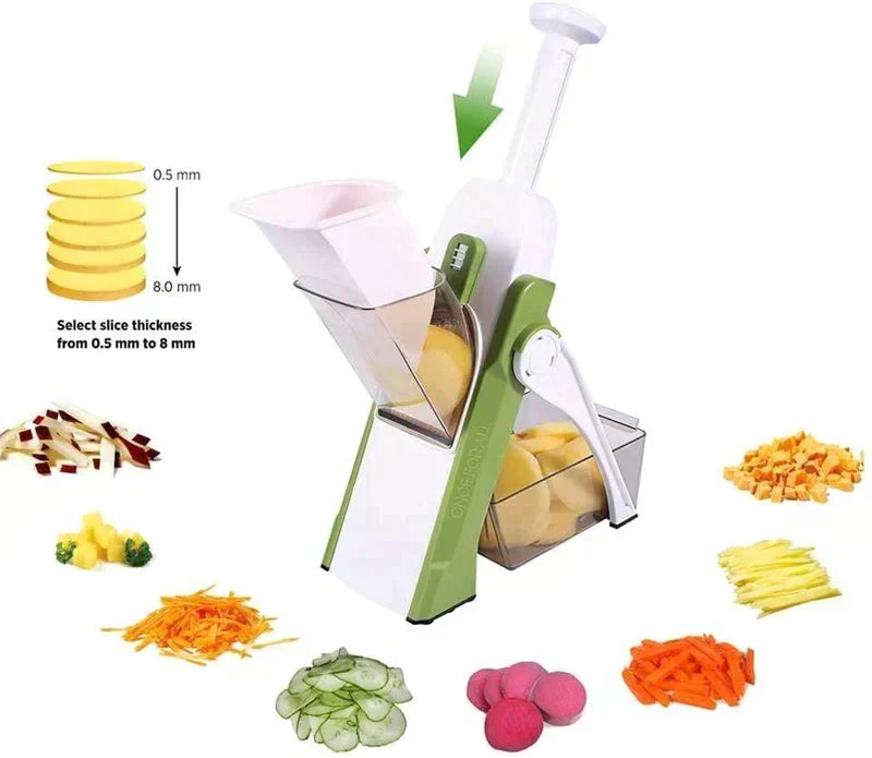SLICER- SLICER FOR VEGETABLES, MEAL PREP WITH THICKNESS, SIZE ADJUSTMENT