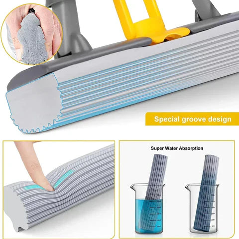 Multi-Purpose Foldable Floor Cleaning Squeeze Mop Wiper-1