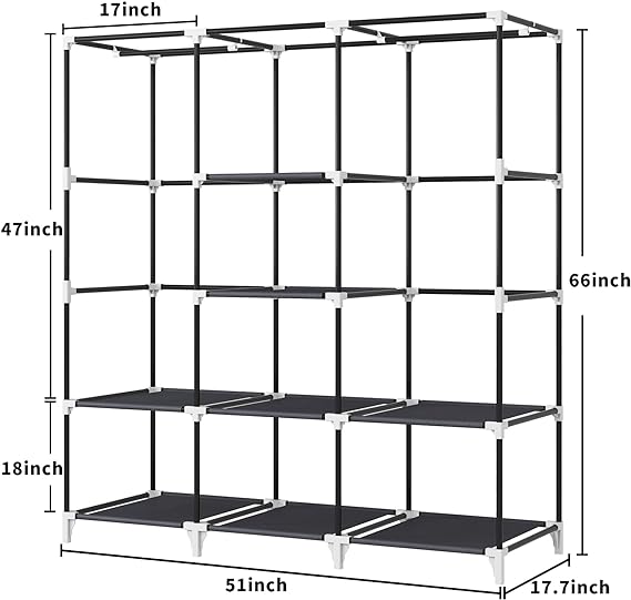 Wardrobe Clothes Storage with Shelves