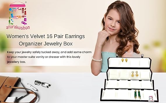 Velvet 16 Pair Earrings Organizer