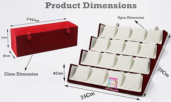 Velvet 16 Pair Earrings Organizer