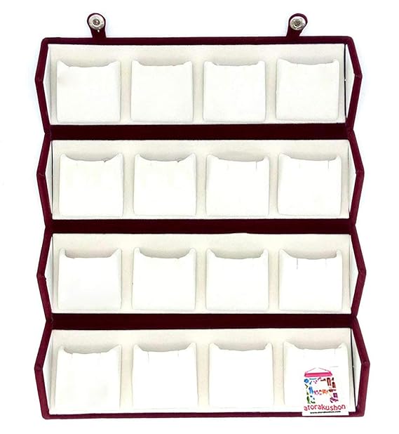Velvet 16 Pair Earrings Organizer