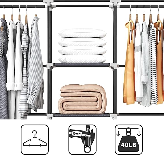 Wardrobe Clothes Storage with Shelves