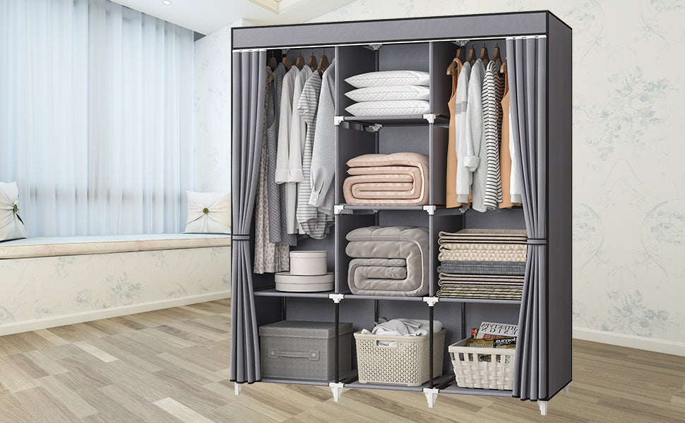 Wardrobe Clothes Storage with Shelves