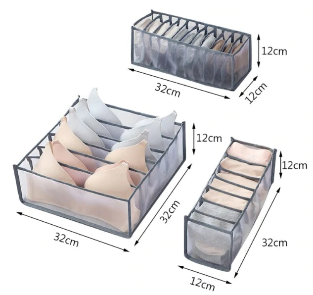 Cloth And Socks Organizer- Set Of 3