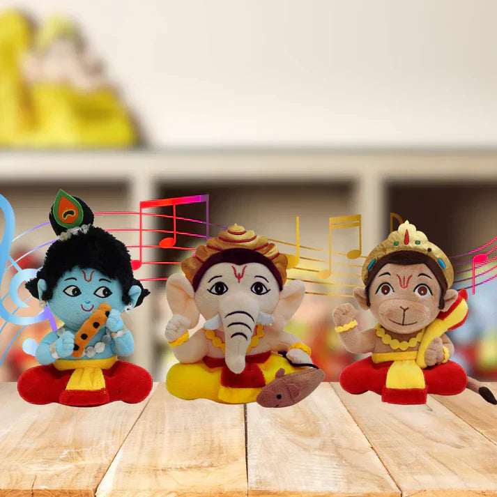Baby Krishna, Baby Ganesha & Baby Hanuman (Pack of 3)