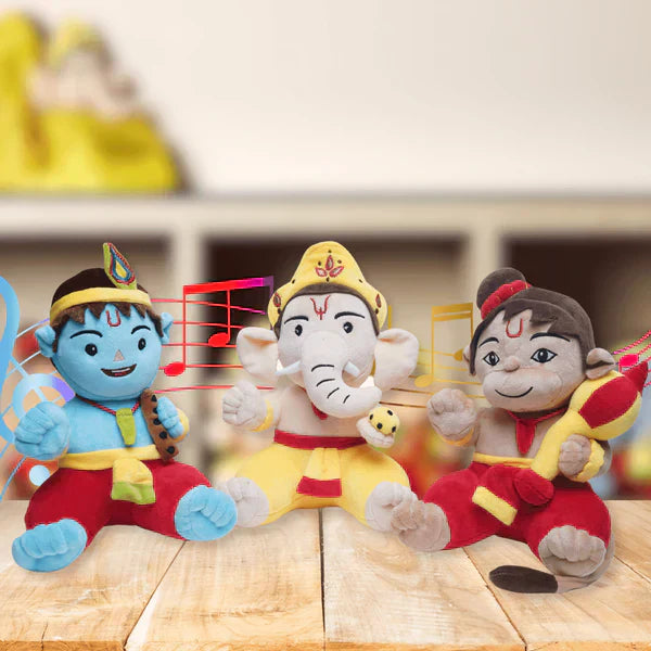 Baby Krishna, Baby Ganesha & Baby Hanuman (Pack of 3)