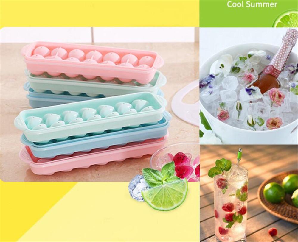 ROUND ICE CUBE TRAY BALL MAKER MOLD FOR FREEZER