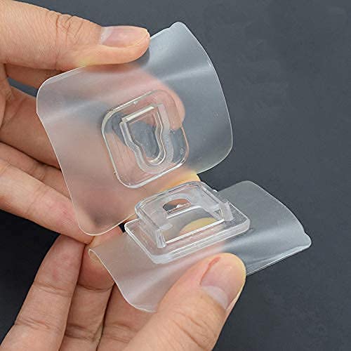 DOUBLE SIDED ADHESIVE WALL HOOK (Pack of 10)