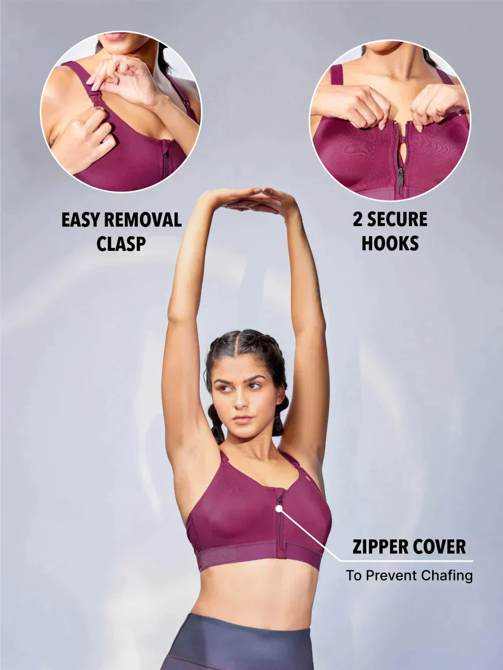 Sports Bra With Adjustable Underband