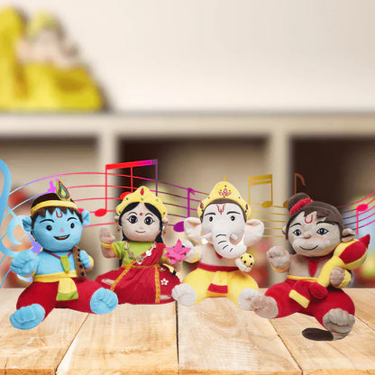 Baby Krishna, Devi Lakshmi, Baby Ganesha & Baby Hanuman (Pack of 4)