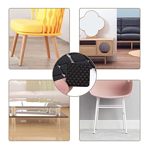 Square Rubber Pads for Furniture (4cm x 4cm)