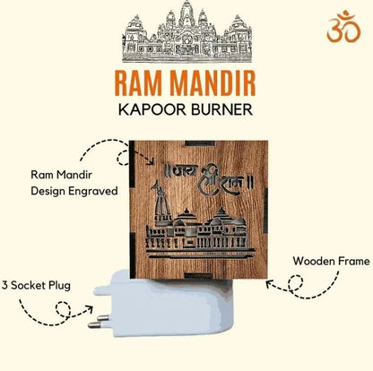 3 IN 1 Ayodhya Ram Mandir Electric Aroma Burner & Night lamp
