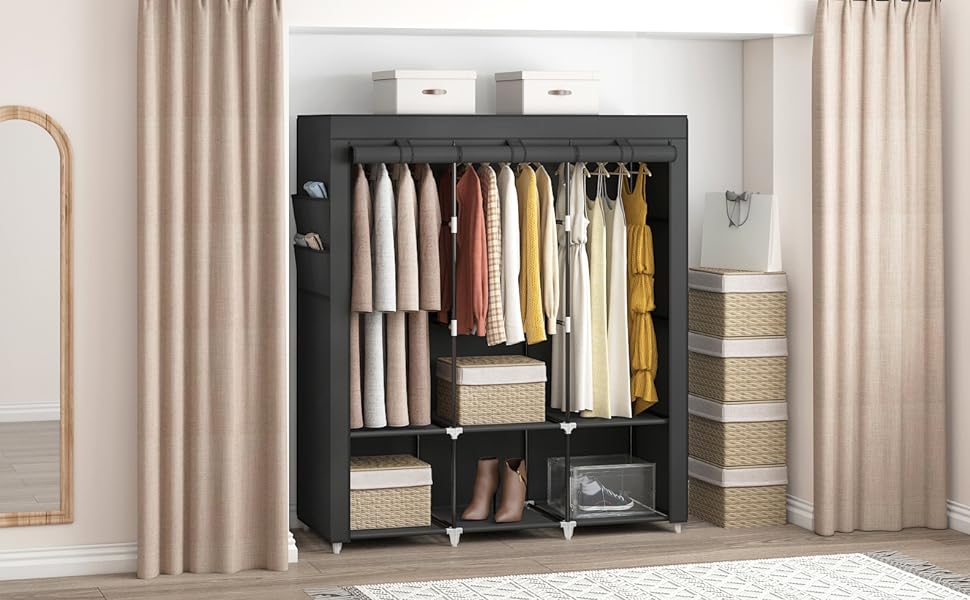 Wardrobe Clothes Storage with  Shelves