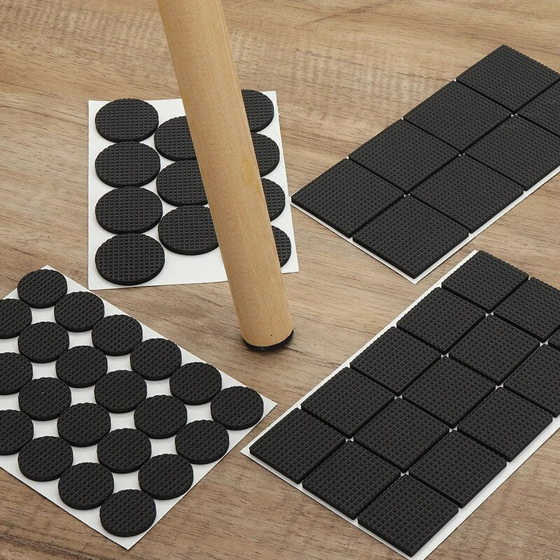 Square Rubber Pads for Furniture (4cm x 4cm)