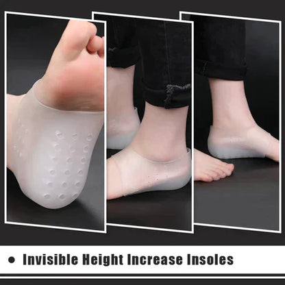 Silicone Invisible Heightening Pain Relief Insole