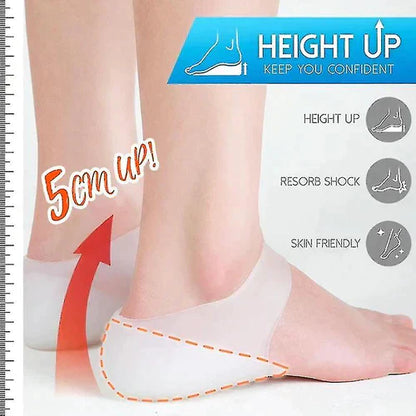 Silicone Invisible Heightening Pain Relief Insole