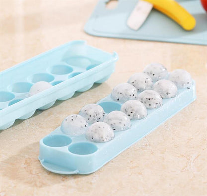 ROUND ICE CUBE TRAY BALL MAKER MOLD FOR FREEZER