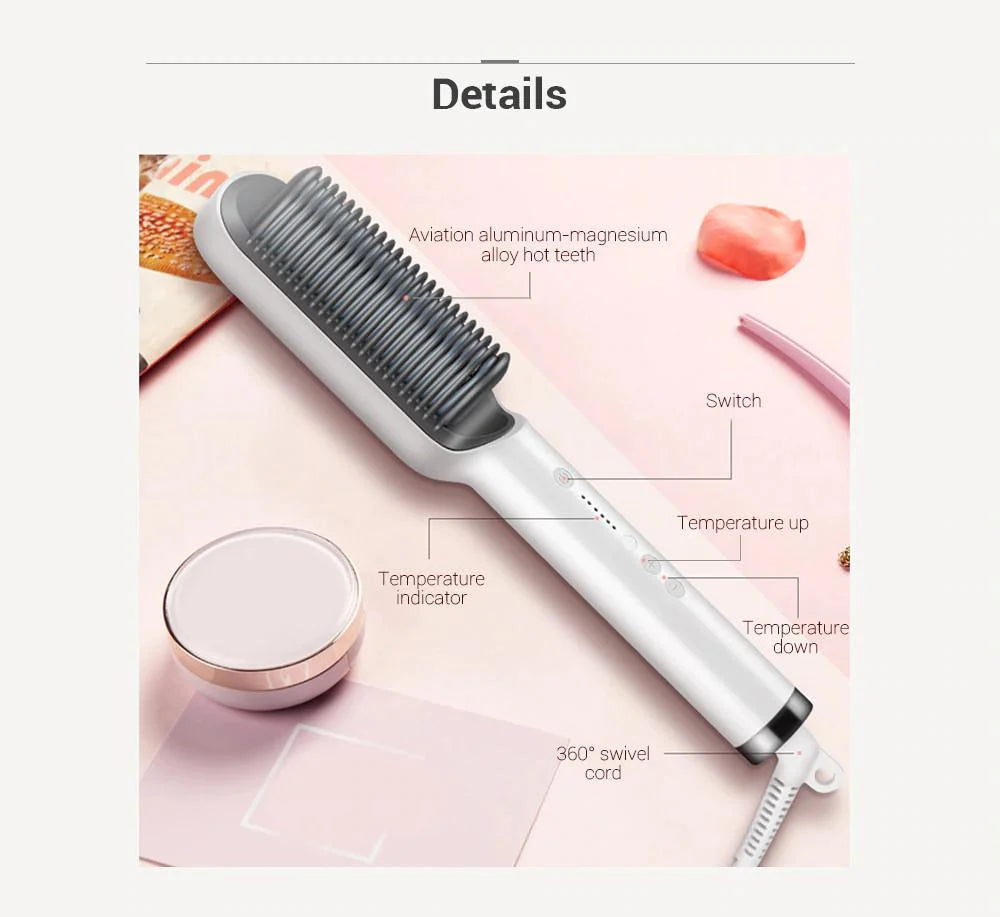 This Hair Straightener Comb